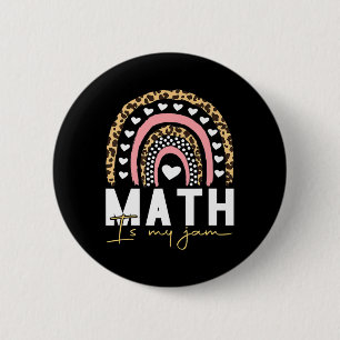 Math Teacher - Math is My Jam Back To School 6 Cm Round Badge