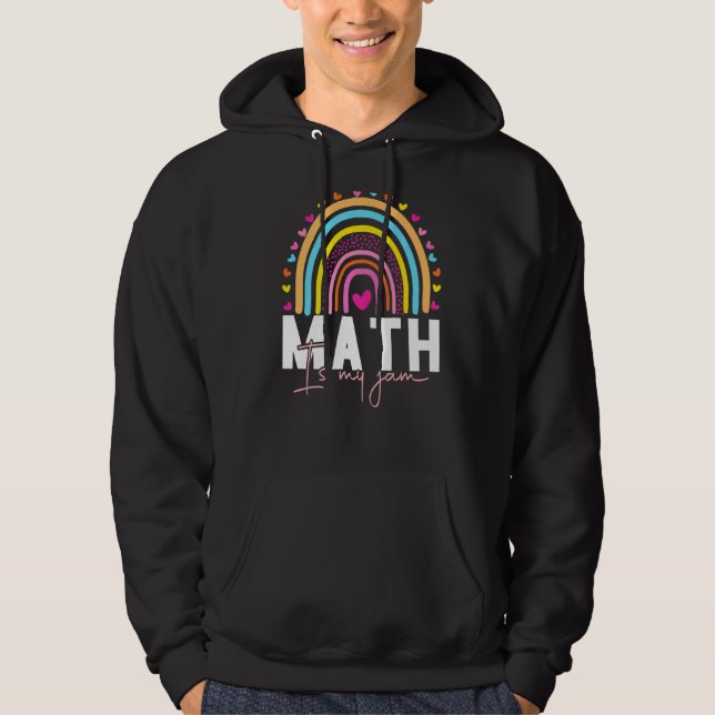 Math Teacher - Math is My Jam Premium_2 Hoodie (Front)