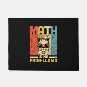 Math Teacher Math Is No Problem Doormat
