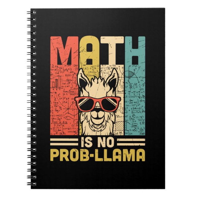Math Teacher Math Is No Problem Notebook (Front)