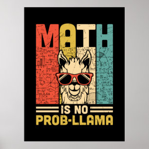 Math Teacher Math Is No Problem Poster