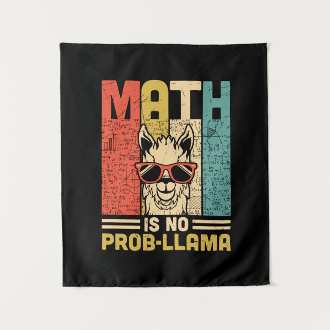 Math Teacher Math Is No Problem Tapestry (Front)
