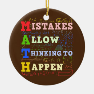 Math Teacher Math Student Mathematics  Ceramic Tree Decoration
