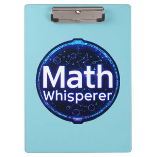 Math Teacher Math Whisperer Clipboard
