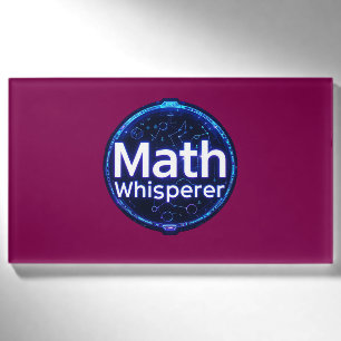 Math Teacher Math Whisperer Name Tag
