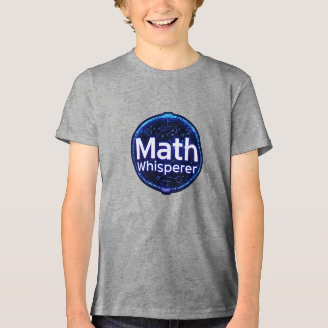 Math Teacher Math Whisperer Tri-Blend Shirt (Front)