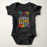 Math Teacher Mathematical Study Student School Baby Bodysuit<br><div class="desc">Perfect Gift for a Math Teacher. Mathematician Gift for anyone who love to study math operation like addition,  subtraction,  multiplaction,  and division.</div>