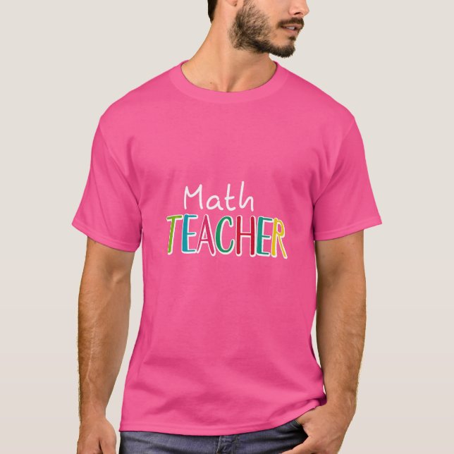 Math Teacher Mathematician Algebra Calculus Trigon T-Shirt (Front)