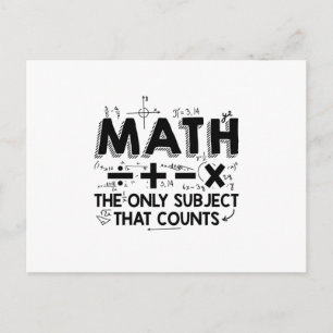 Math Teacher Mathematics Mathematician Gifts Postcard