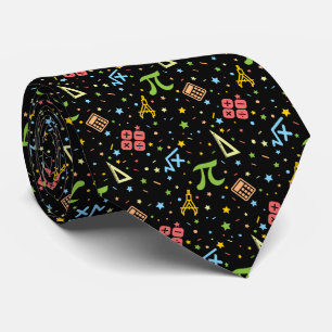 Math Teacher - Mathematics Symbols Pattern Tie
