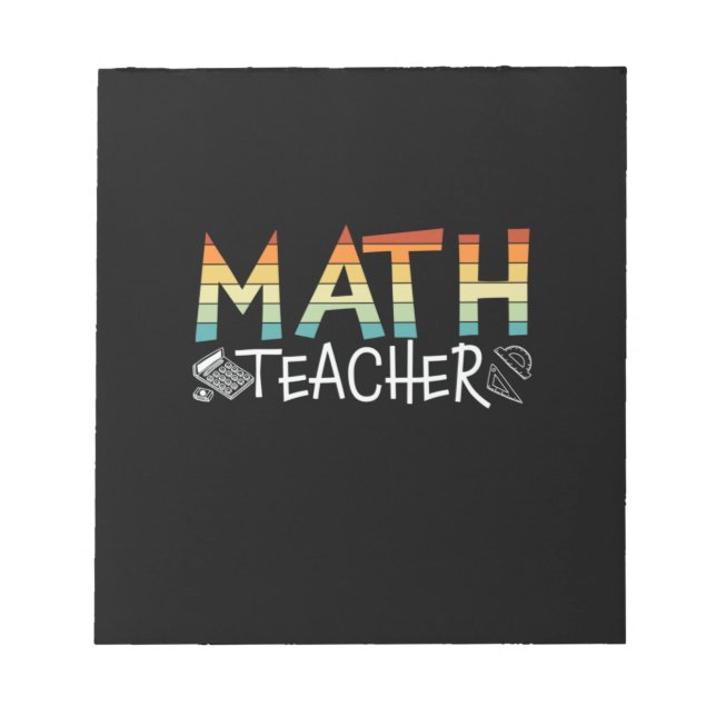 Math Teacher Notepad (Front)