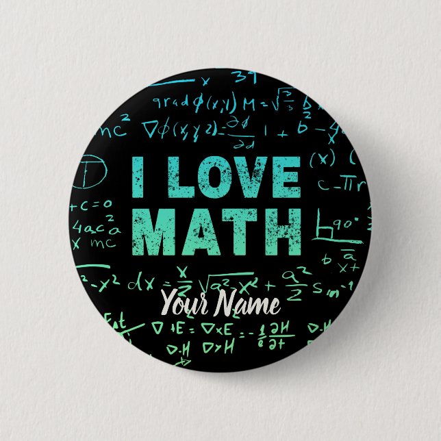 Math Teacher Or Mathematics Professor And Student 6 Cm Round Badge (Front)