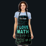 Math Teacher Or Mathematics Professor And Student Apron<br><div class="desc">Math design for math teacher and math student and all numbers friends. Math vintage artwork for math scientists and researchers at university and school for pupils and students. Math souvenir for algebra and fraction calculation retro friends. Math design for math teachers and math students for scientists and students who love...</div>
