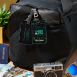 Math Teacher Or Mathematics Professor And Student Luggage Tag<br><div class="desc">Math design for math teacher and math student and all numbers friends. Math vintage artwork for math scientists and researchers at university and school for pupils and students. Math souvenir for algebra and fraction calculation retro friends. Math design for math teachers and math students for scientists and students who love...</div>