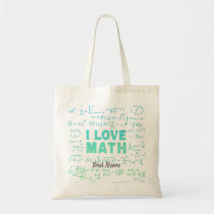 Math Teacher or Mathematics Professor and Student Tote Bag