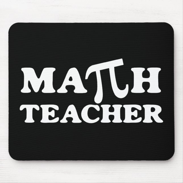 Math Teacher PI Mouse Pad (Front)