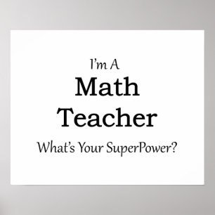 Math Teacher Poster