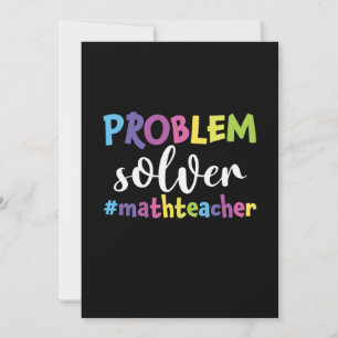 Math Teacher Problem Solver Invitation