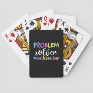 Math Teacher Problem Solver Playing Cards