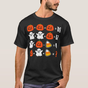 Math Teacher puzzle hallween T-Shirt
