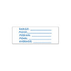Math Teacher Rubber Stamp Median/Mean/Mode
