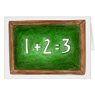 Math Teacher Slate Chalkboard School Classroom
