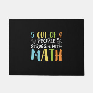 Math Teacher Struggle With Math Doormat
