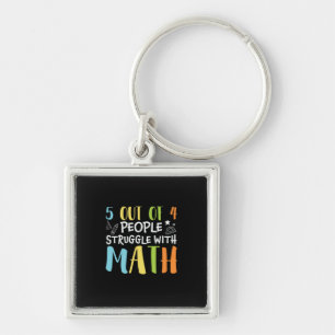Math Teacher Struggle With Math Key Ring