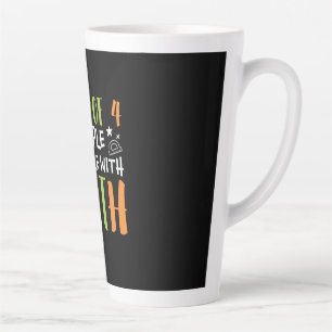 Math Teacher Struggle With Math Latte Mug
