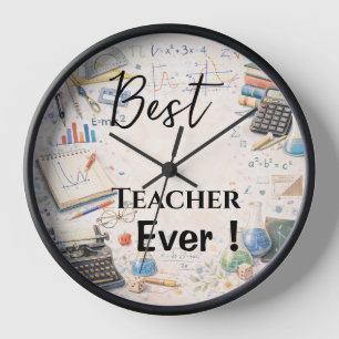 Math Teacher Thank You Gifts End of School Year Clock