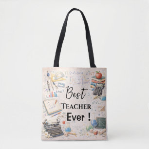 Math Teacher Thank You Gifts   End of School Year Tote Bag