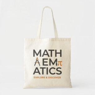 Math Teacher Typography Design Tote Bag