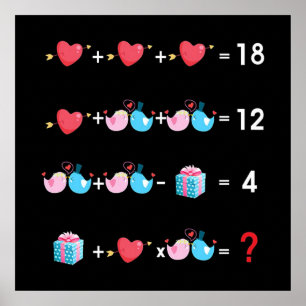 Math Teacher Valentine Poster