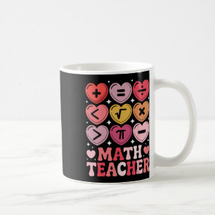Math Teacher Valentine's Day Math Operation Symbol Coffee Mug