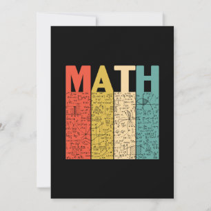 Math Teacher Vintage Math Definition Invitation