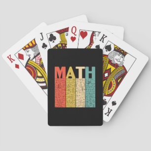 Math Teacher Vintage Math Definition Playing Cards