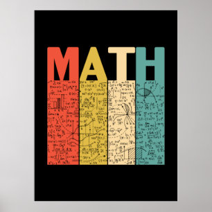 Math Teacher Vintage Math Definition Poster