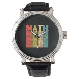 Math Teacher Vintage Math Definition Watch