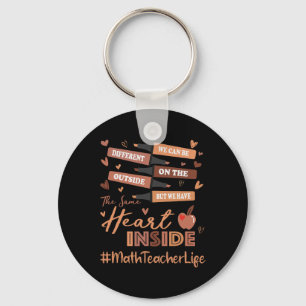 Math Teacher We Can Be Different Black History Mon Key Ring