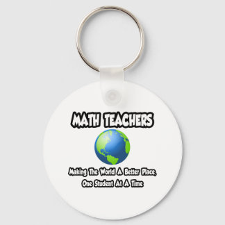 Math Teachers...Making the World a Better Place Key Ring