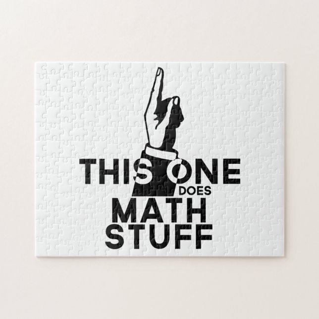Math - This One Does Math - Funny Mathematics Jigsaw Puzzle (Horizontal)