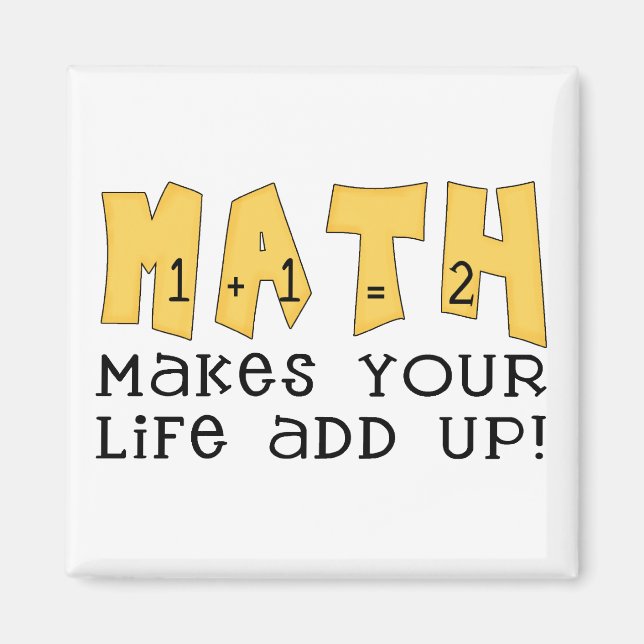 Math Tshirts and Gifts Magnet (Front)