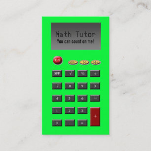 Math Tutor Business Cards