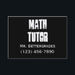 Math Tutor - templet Business Card<br><div class="desc">Math tutor business card ready to be personalised front and back.</div>