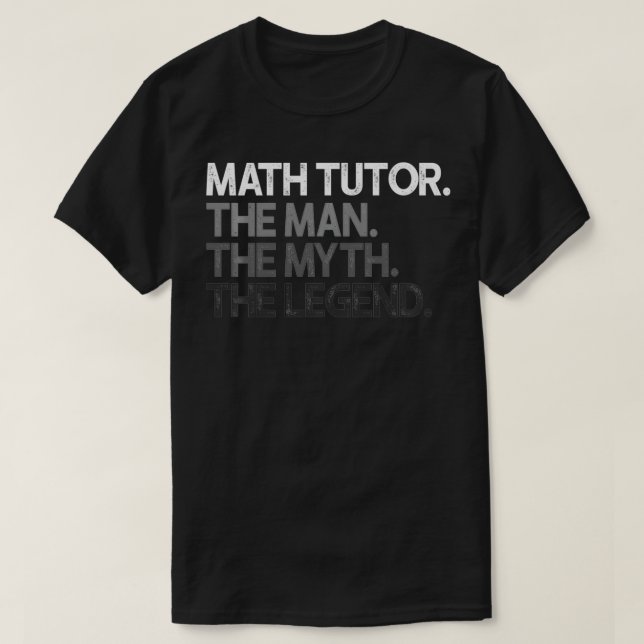 Math Tutor The Man Myth Legend Gift Pullover  (Design Front)