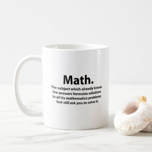 Math Typography Funny Math  Coffee Mug