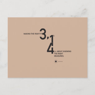 MATH WEAR — PIE ™ POSTCARD