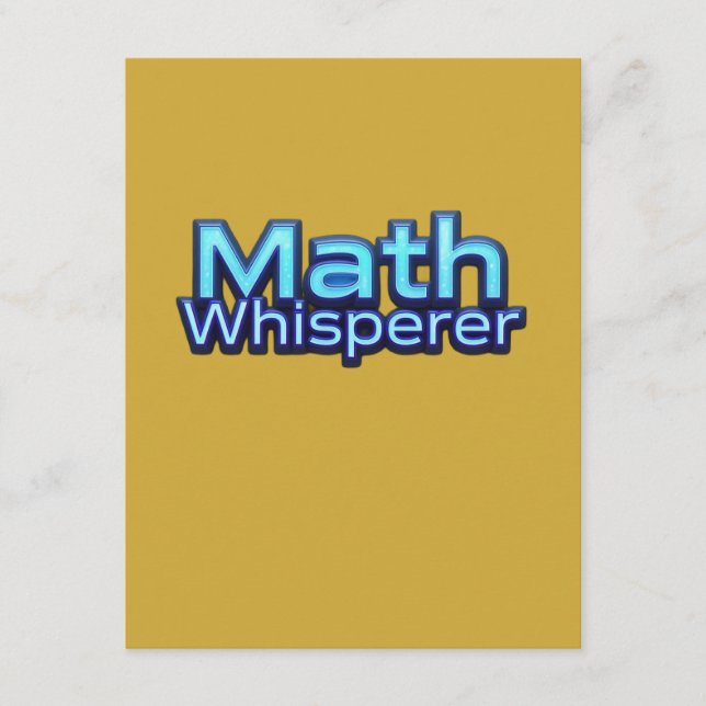 Math Whispere Enclosure Card (Front)