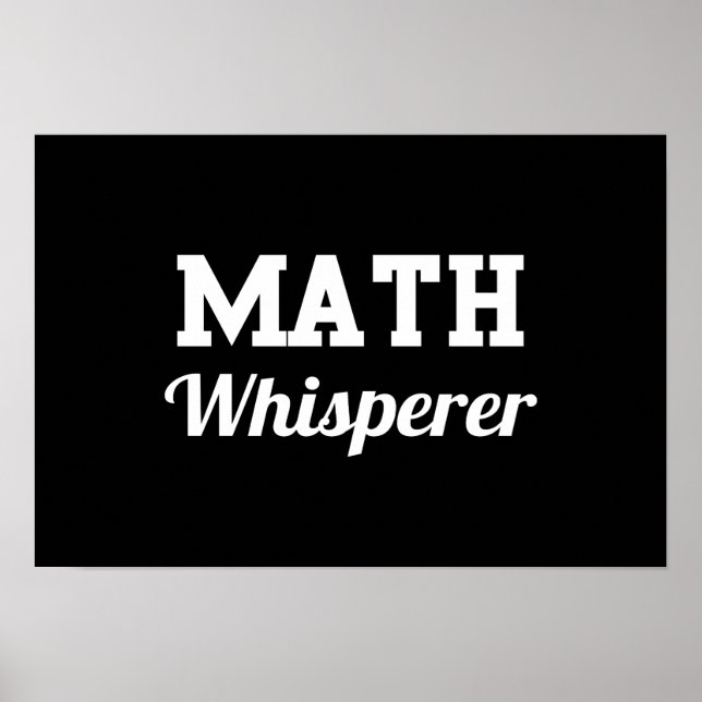 Math Whisperer Poster (Front)