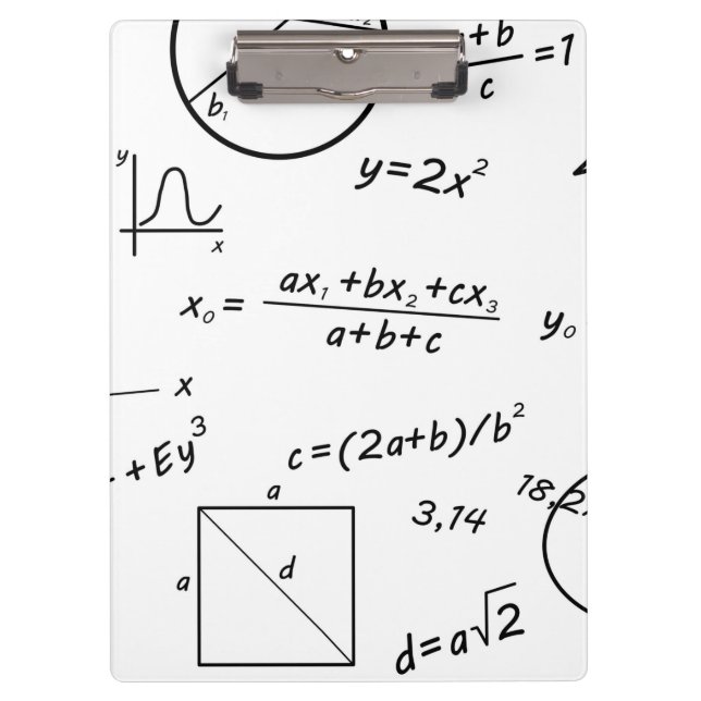 Math whiteboard clipboard (Front)